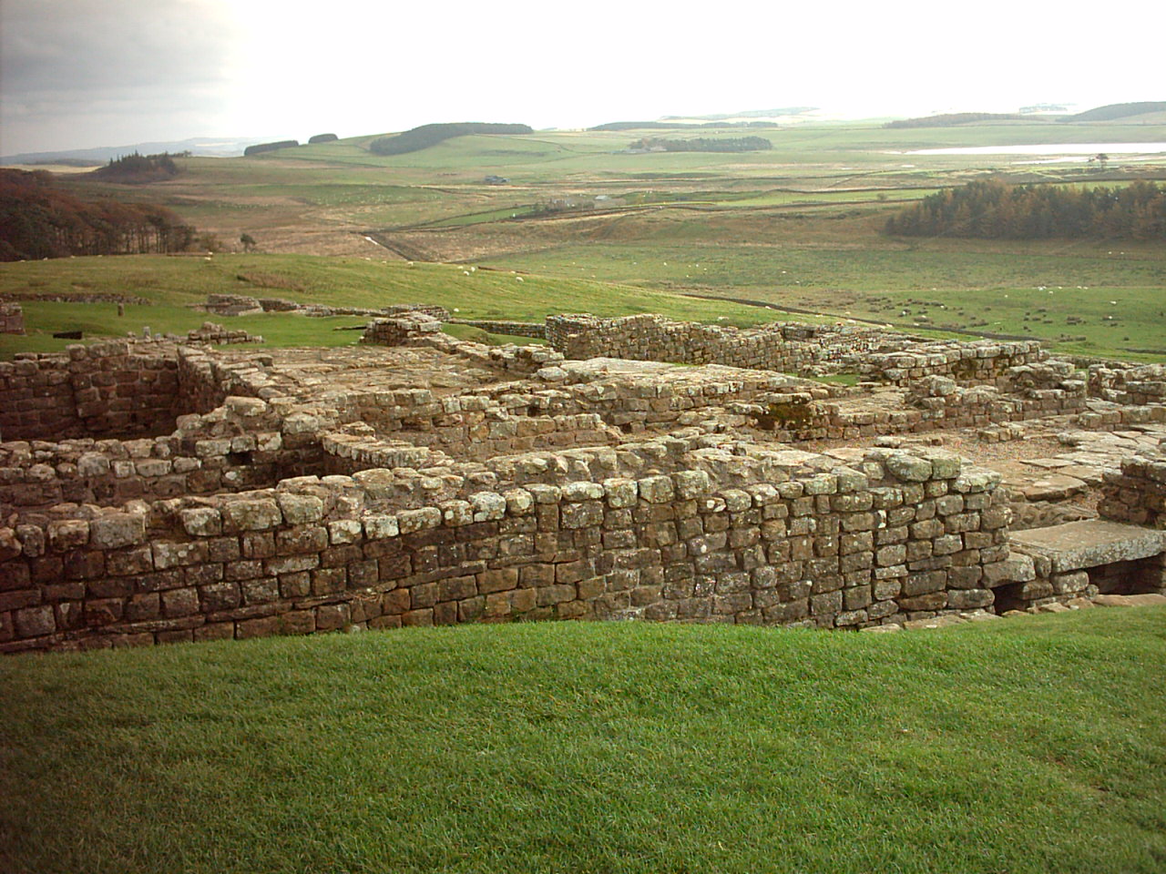 Housesteads Roman Fort — surviving Roman remains.